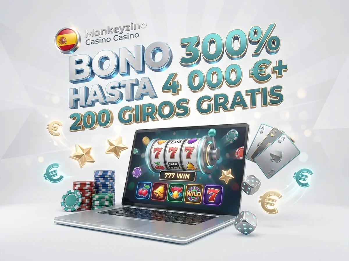 BONO 300% HASTA 4 000 €+ 200 GIROS GRATIS